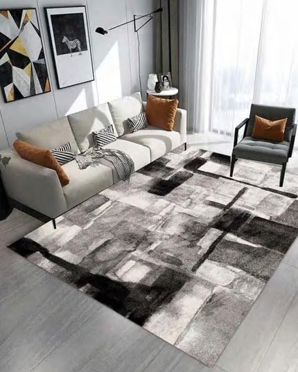 PILKAS KILIMAS 220X160 BCF BALTAS PRABANGUS MODERNUS SVETAINEI NESLYSTANTIS