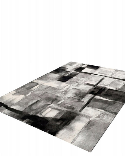 PILKAS KILIMAS 220X160 BCF BALTAS PRABANGUS MODERNUS SVETAINEI NESLYSTANTIS