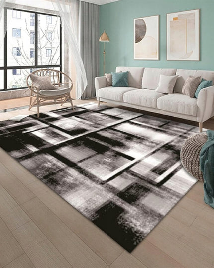 PILKAS KILIMAS 220X160 BCF BALTAS PRABANGUS MODERNUS SVETAINEI NESLYSTANTIS