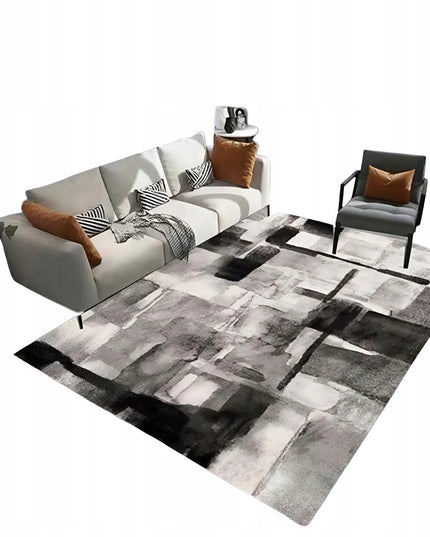 PILKAS KILIMAS 220X160 BCF BALTAS PRABANGUS MODERNUS SVETAINEI NESLYSTANTIS