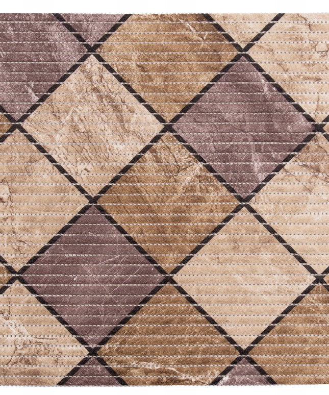 Vonios kambario kilimėlis, premium PVC putplasčio kilimėlis, 65x130 cm, rudas