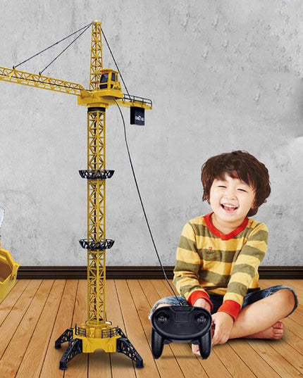 Didelis XXL nuotoliniu būdu valdomas RC Kranas su pulteliu, skirtas vaikams žaisti