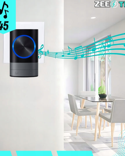 Belaidis durų skambutis varteliams ir vartams, atsparus vandeniui, ilgas 200 m veikimo nuotolis