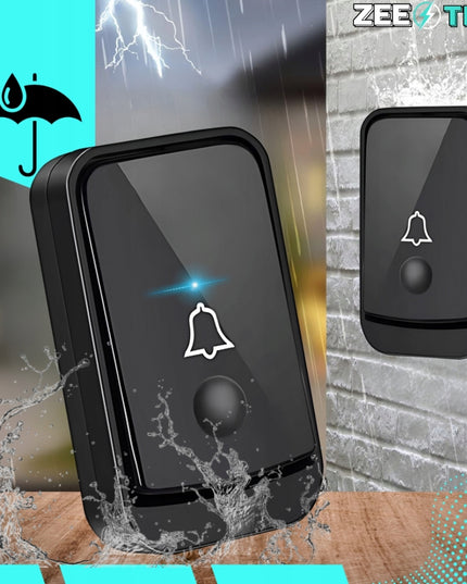 Belaidis durų skambutis varteliams ir vartams, atsparus vandeniui, ilgas 200 m veikimo nuotolis