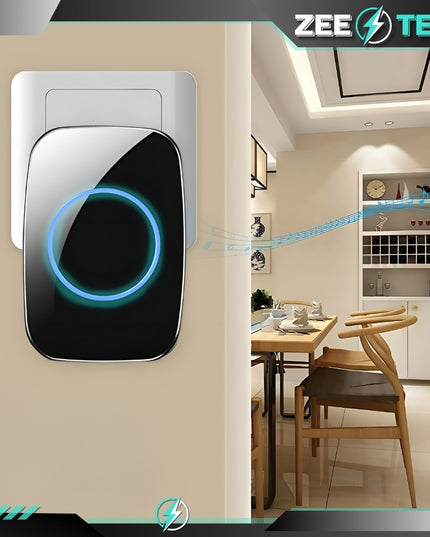 Belaidis durų skambutis, atsparus vandeniui, ilgas 300m veikimo nuotolis, skirtas durims, vartams, paradiniams varteliams