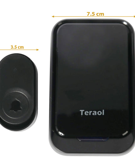 Belaidis durų ir vartelių skambutis, lauko, atsparus vandeniui, su USB baterija