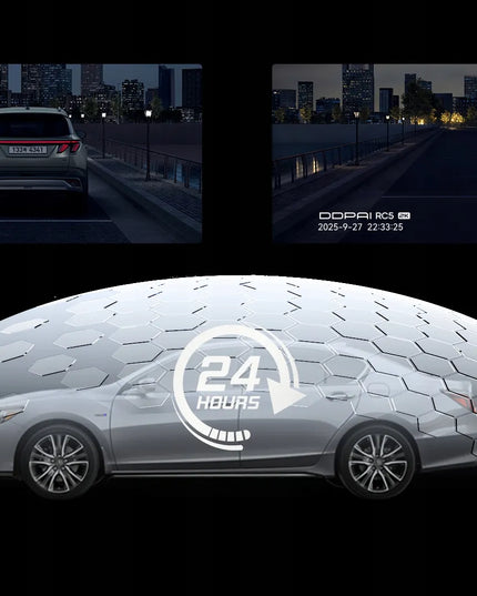 DDPAI Z90 Pro vaizdo registratorius, automobilinė kamera 4K HDR GPS priekinė + galinė