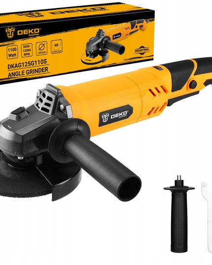 Deko 1100 W 230 V kampinis šlifuoklis, 3 Bosch diskai