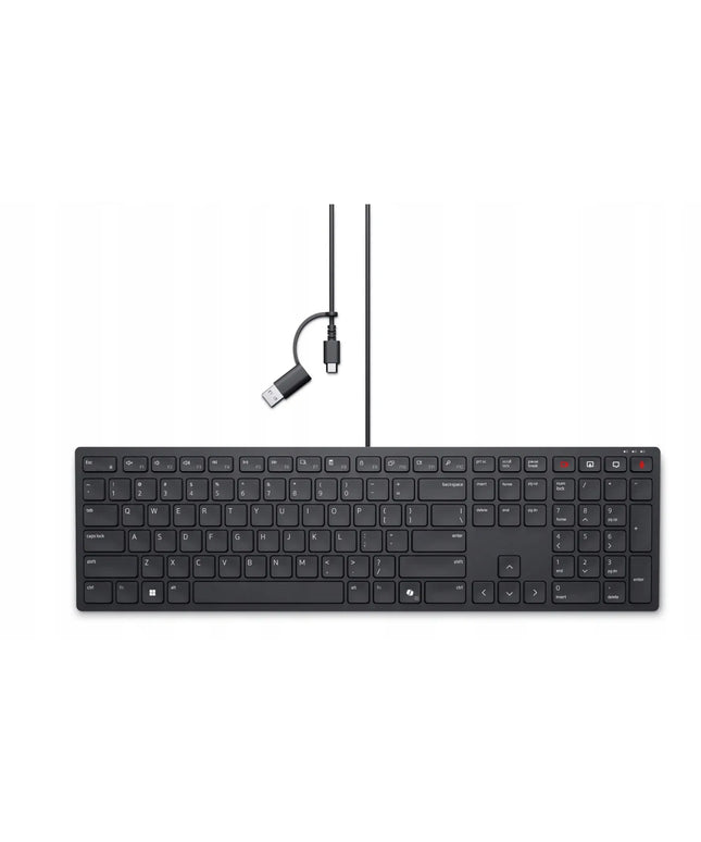 Dell Collaboration Keyboard KB525C laidinė klaviatūra, US layout, juoda