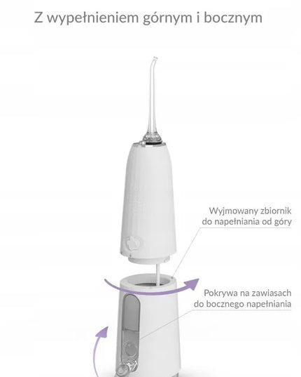 „TrueLife AquaFloss Compact C200“ belaidis burnos irigatorius su antgalių rinkiniu