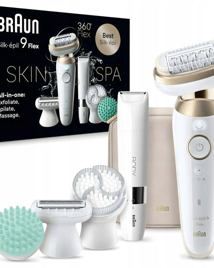 „Braun Silk-épil 9 Flex 9-481 3D Wet Dry“ depiliatorius, 40 pincetų