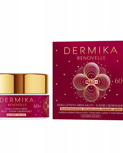 Dermika Renovelle išskirtinis stangrinantis multi-eliksyras kremas dienai ir nakčiai 60+