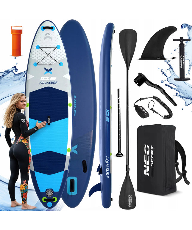 Neo-sport pripučiama SUP irklentė 320 cm su priedais