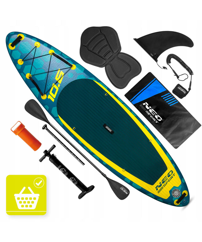 Pripučiama irklentė SUP STAND UP PADDLE 320 cm su priedų rinkiniu