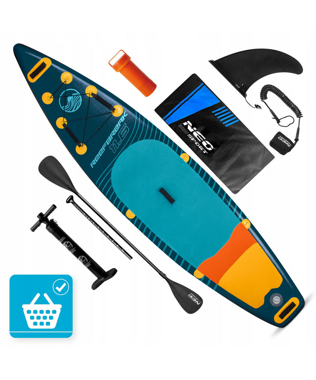 Pripučiama SUP irklentė STAND UP PADDLE 350 cm su priedais