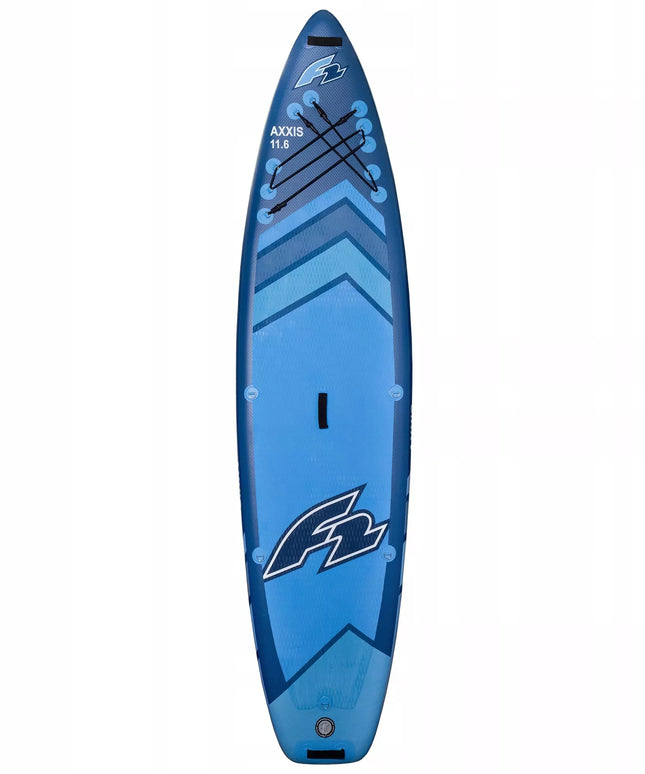 Pripučiama SUP lenta, irklentė F2 Axxis 11'6" Navy Blue Combo, 2-in-1 irklas, sėdynė