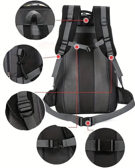 Didelės talpos kelioninė kuprinė,  žygiams, alpinizmui, 60L