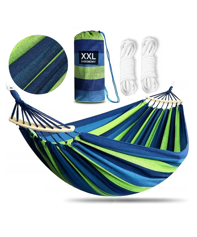 Didelis hamakas dviems 200KG 240 x 150 cm