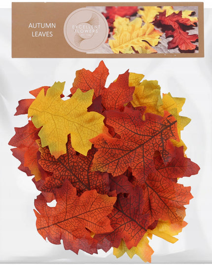 Dirbtiniai rudeniniai lapai, lapų dekoracija, 25 vnt.