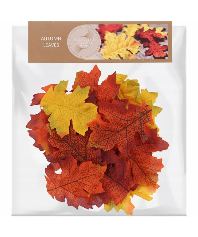 Dirbtiniai rudeniniai lapai, lapų dekoracija, 25 vnt.
