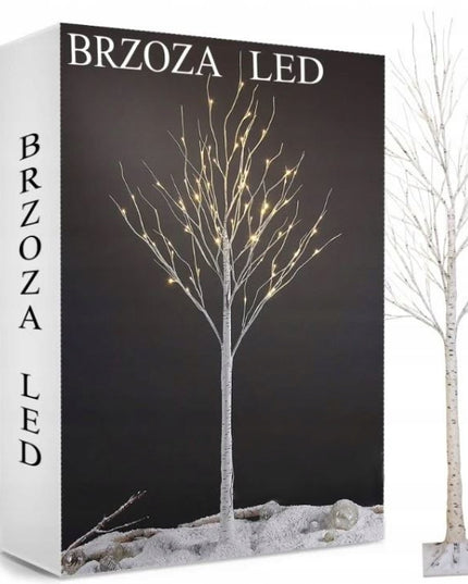 Dirbtinis LED Kalėdinis Beržas 150 cm – Šiltai Balta Šviesa