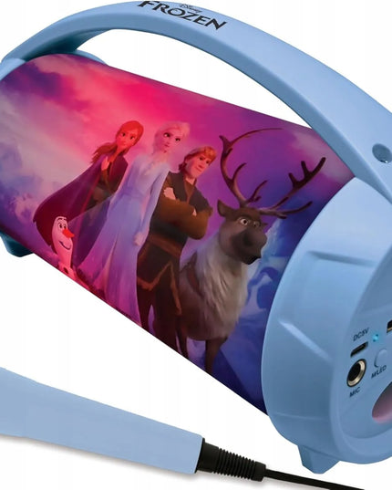 Lexibook Disney Frozen nešiojamasis „Bluetooth“ garsiakalbis su karaoke mikrofonu
