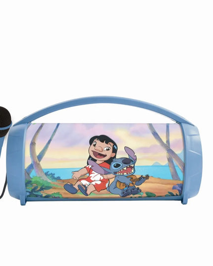 „Lexibook Disney Stitch“ nešiojamasis „Bluetooth“ garsiakalbis su mikrofonu ir karaoke funkcija