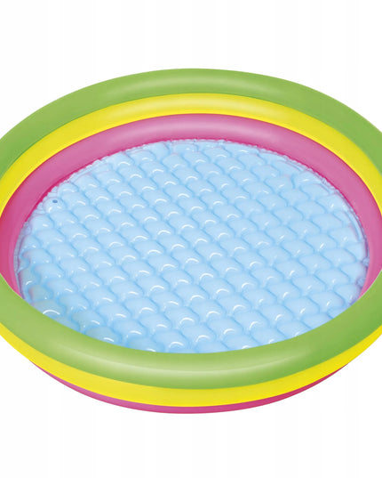Bestway pripučiamas baseinas vaikams 102x25 cm su pripučiamu dugnu