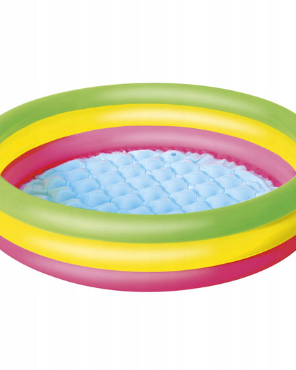 Bestway pripučiamas baseinas vaikams 102x25 cm su pripučiamu dugnu