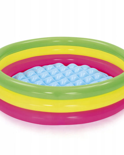Bestway pripučiamas baseinas vaikams 102x25 cm su pripučiamu dugnu