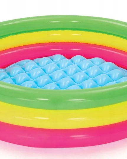 Bestway pripučiamas baseinas vaikams 102x25 cm su pripučiamu dugnu