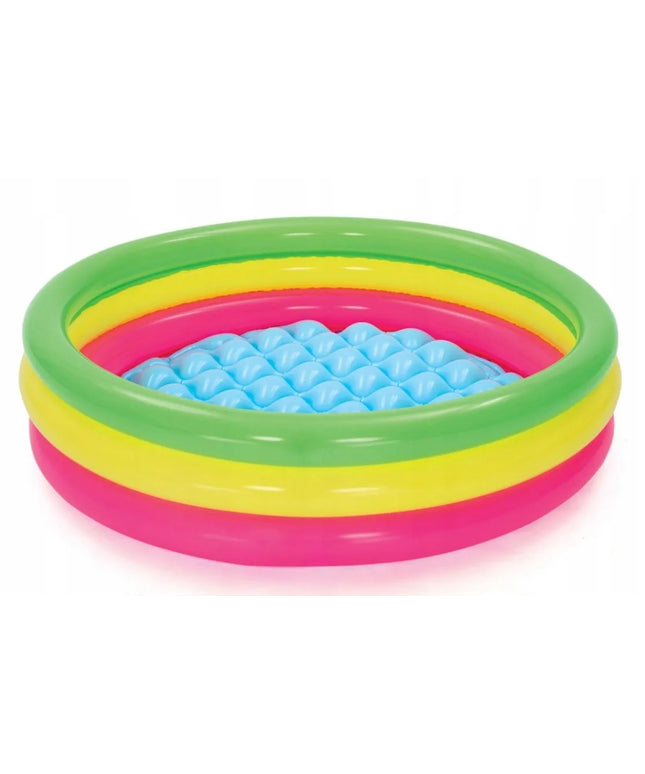 Bestway pripučiamas baseinas vaikams 102x25 cm su pripučiamu dugnu