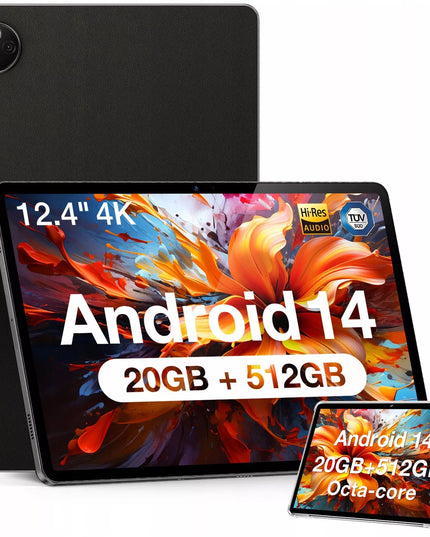 Planšetinis kompiuteris Doogee T30 Max, 20/512 GB, 10800 mAh, juodas