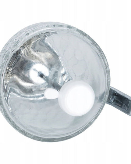 Stiklinis medaus ir sirupo dozatorius, dozavimo indelis 250 ml