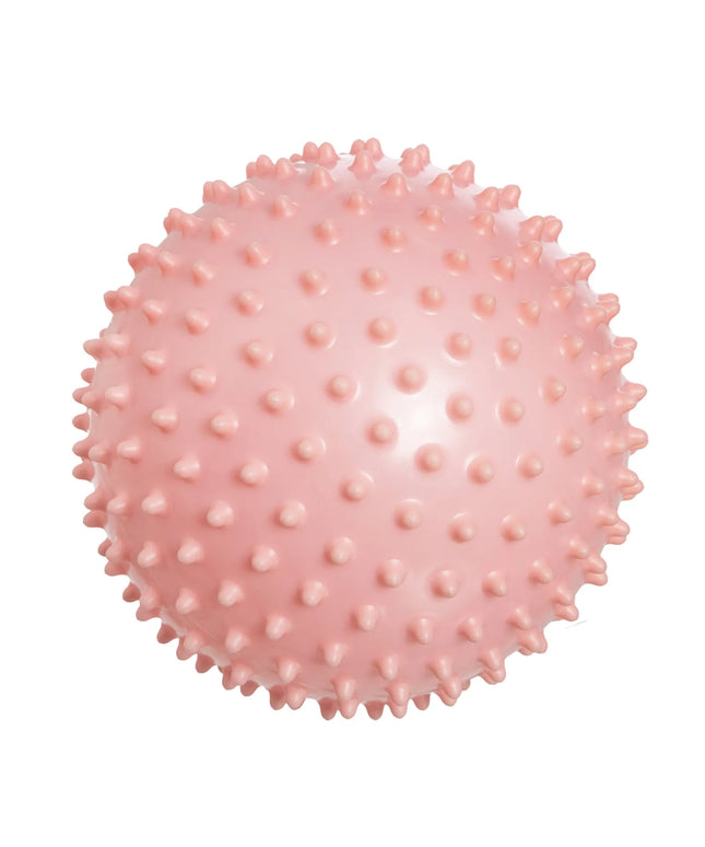 DrFit reabilitacinis fitneso ir pilateso kamuolys su dygliukais, 25 cm, rožinis