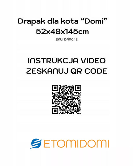 Didžiulis kačių draskytuvas XXL "Domi" 145cm 7 lygiai Pilkas bokštas guolis namelis