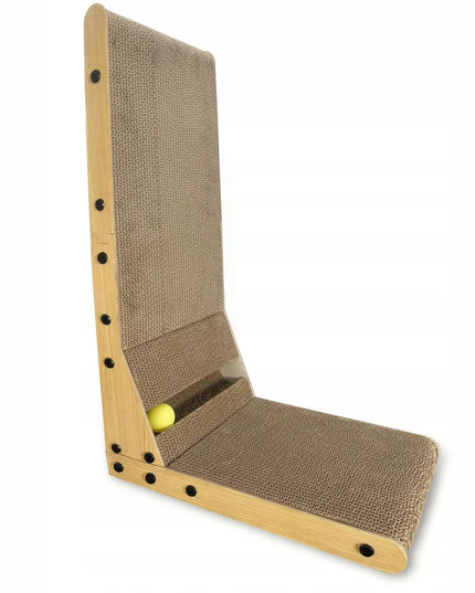 Kampinis draskyklė katėms su kamuoliuku 60 cm 2-in-1 + katžolė