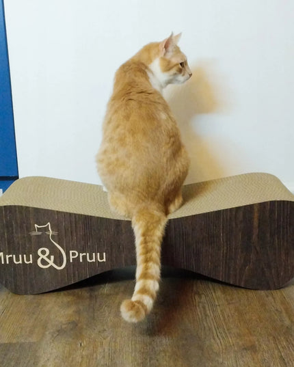 Žema draskyklė, guolis draskymui Mruu&Pruu 70 cm RUDOS SPALVOS