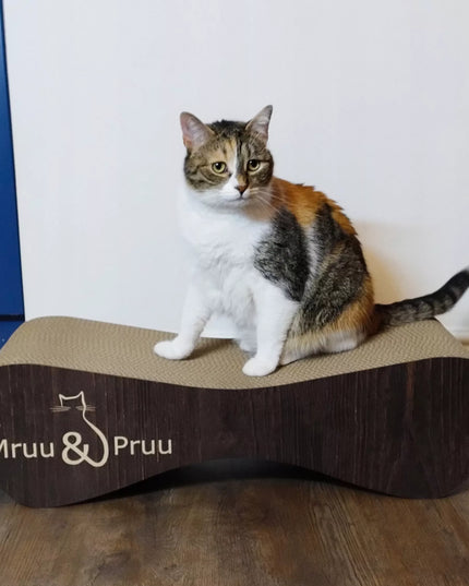 Žema draskyklė, guolis draskymui Mruu&Pruu 70 cm RUDOS SPALVOS