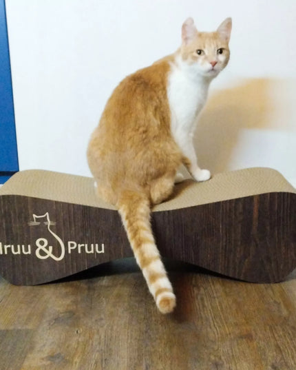Žema draskyklė, guolis draskymui Mruu&Pruu 70 cm RUDOS SPALVOS