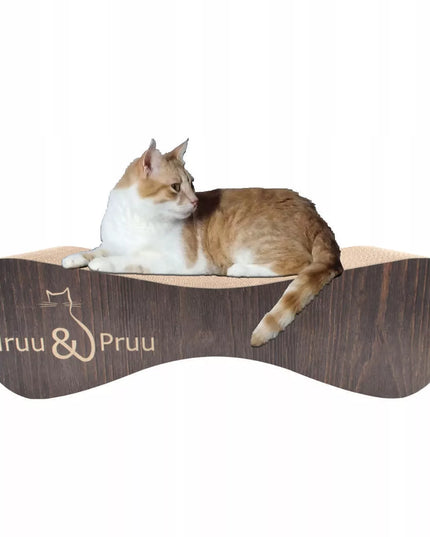 Žema draskyklė, guolis draskymui Mruu&Pruu 70 cm RUDOS SPALVOS