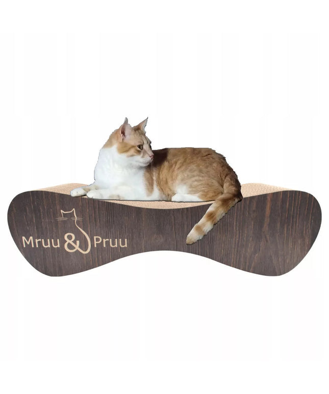 Žema draskyklė, guolis draskymui Mruu&Pruu 70 cm RUDOS SPALVOS