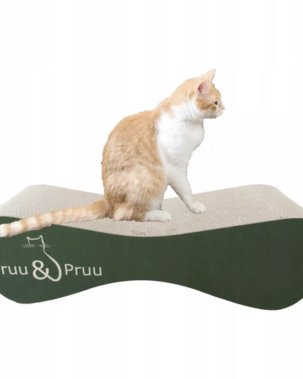 Mruu&Pruu 70 cm žalios spalvos draskyklė ir gultas katėms