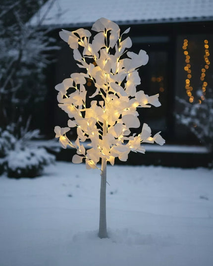 Dekoratyvus šviečiantis LED kalėdinis berželis, 150 cm, šiltai baltos lemputės