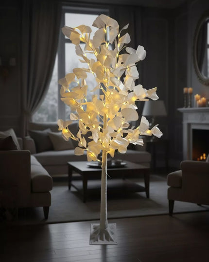 Dekoratyvus šviečiantis LED kalėdinis berželis, 150 cm, šiltai baltos lemputės