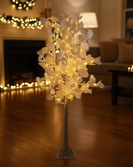 Dekoratyvus šviečiantis LED kalėdinis berželis, 150 cm, šiltai baltos lemputės