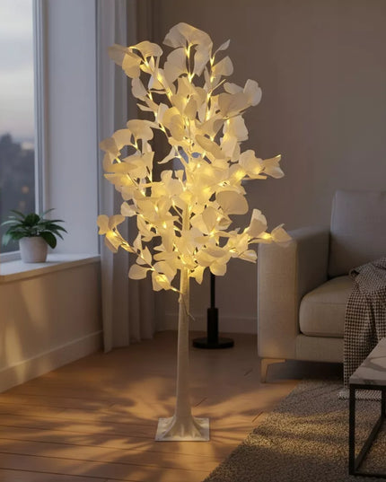 Dekoratyvus šviečiantis LED kalėdinis berželis, 150 cm, šiltai baltos lemputės
