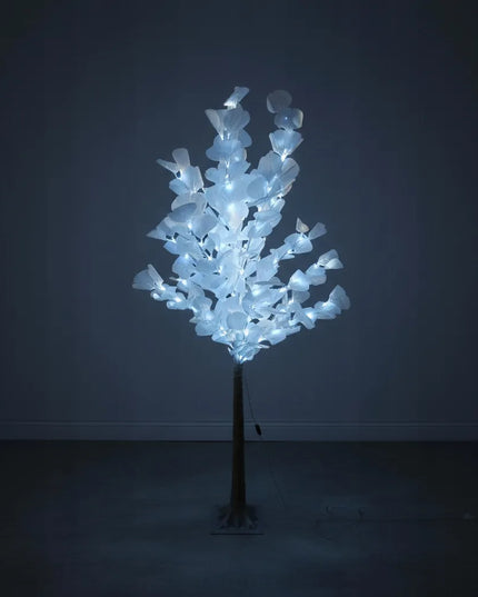 Dekoratyvinis šviečiantis LED kalėdinis berželis, 150 cm, baltos šviesos lemputės