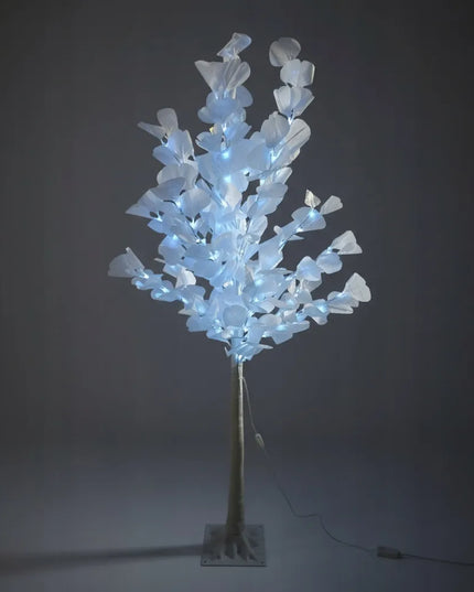 Dekoratyvinis šviečiantis LED kalėdinis berželis, 150 cm, baltos šviesos lemputės