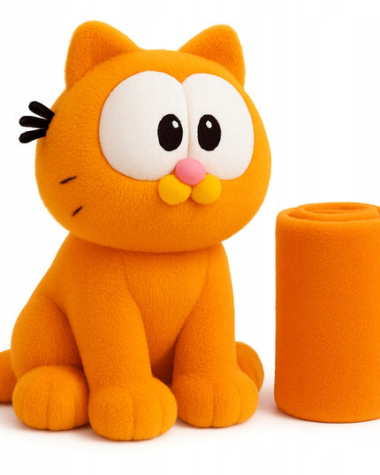 Didelis 40cm Pliušinis Katinas Garfield tipo, Dovana vaikui
